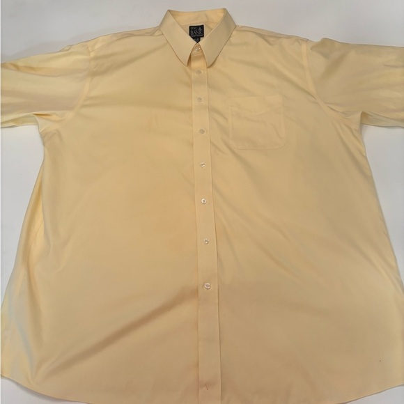 Jos. A. Bank Other - Jos. A. Bank Traveler’s Collection Men’s Dress Shirt 18.5 33 Yellow Cotton